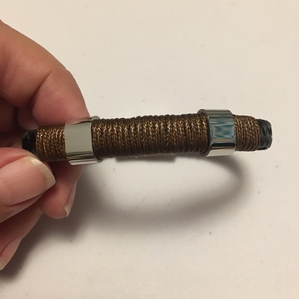 Braided Leather Bracelet Wristband For Men